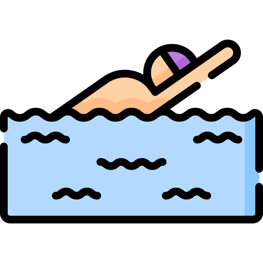 Rückenschwimmen Icon